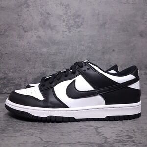 NIKE Dunk Low Panda GS Basketball Shoes Kids‎ Size 6.5Y Womens 8 Black White